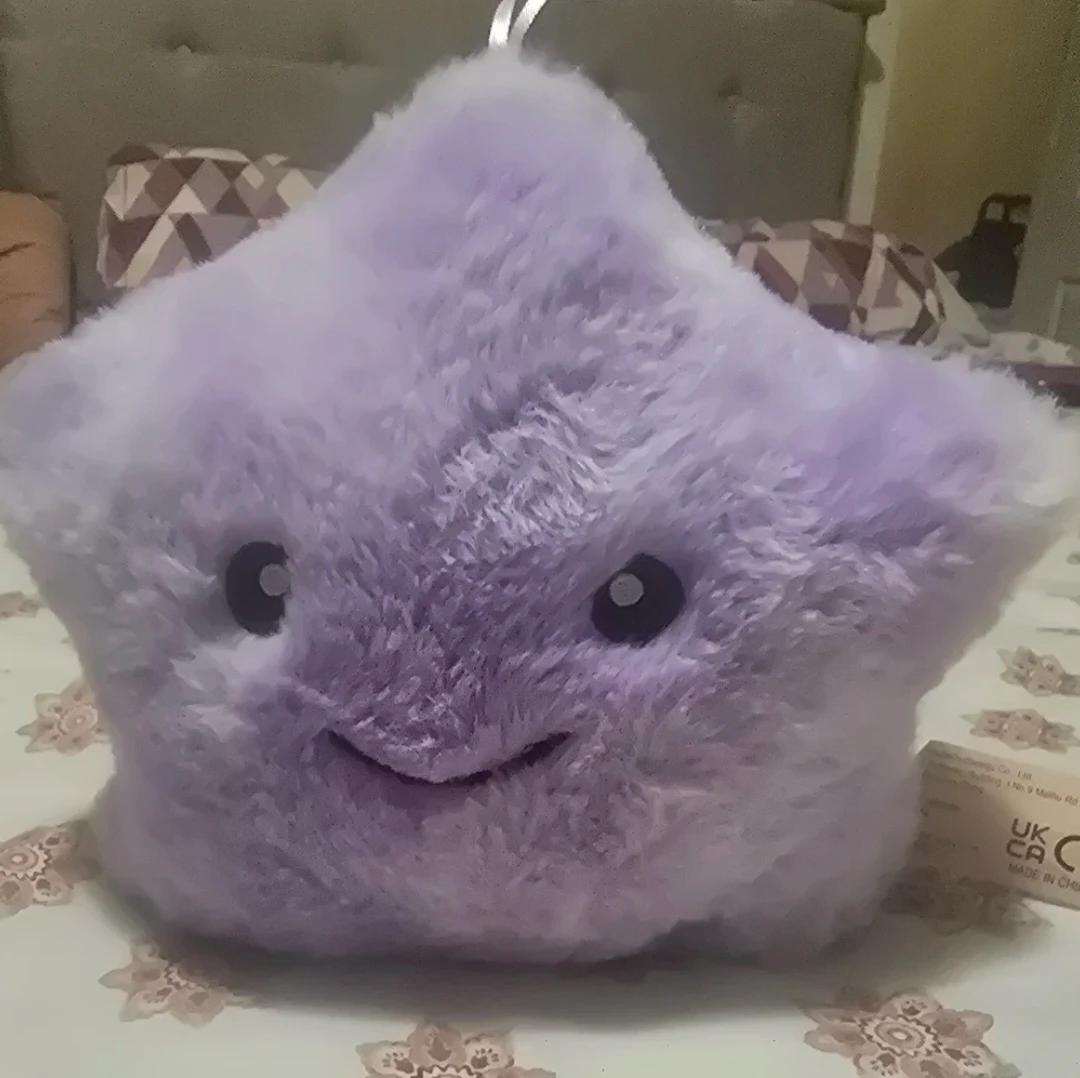 Purple Star Plush Toy with build in light