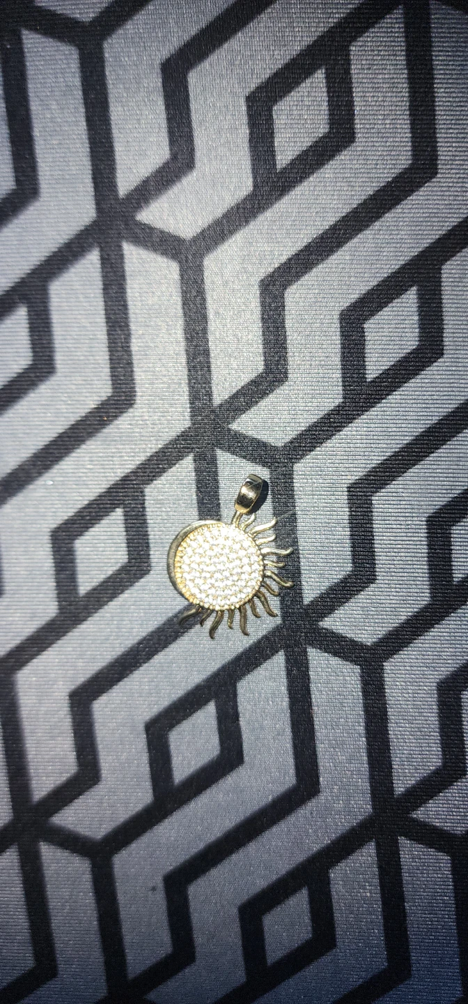 Sun and Moon Charm gold plated Pendant - photo 2