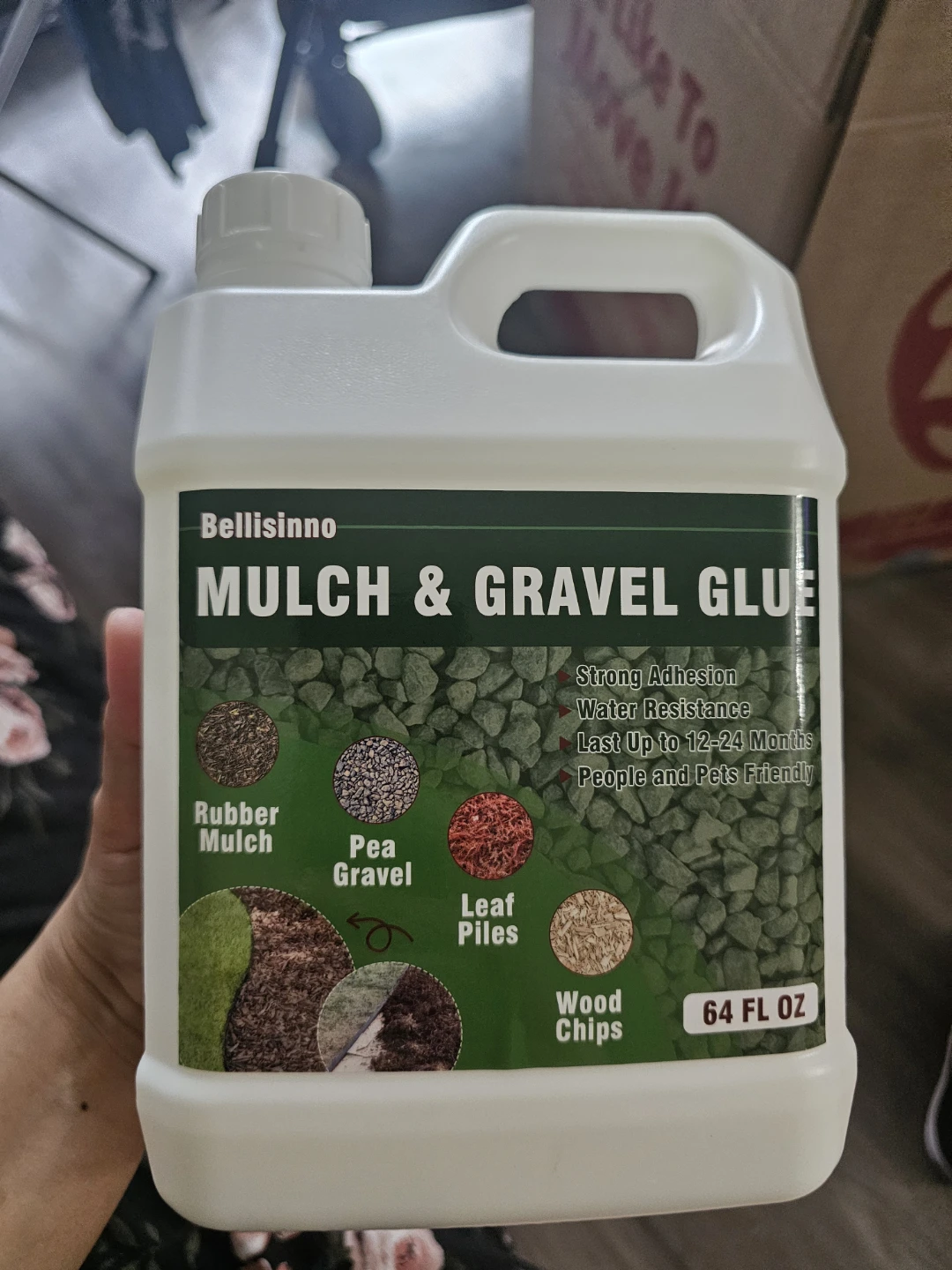 Bellisinno Mulch & Gravel Glue - 64 Fl Oz - photo 2