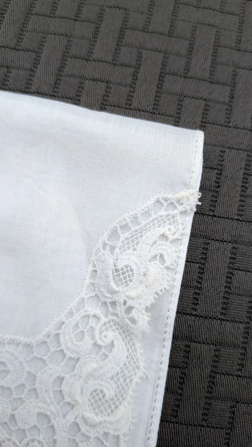 Vintage Alba Swiss Made Lace Handkerchief nwt - photo 4