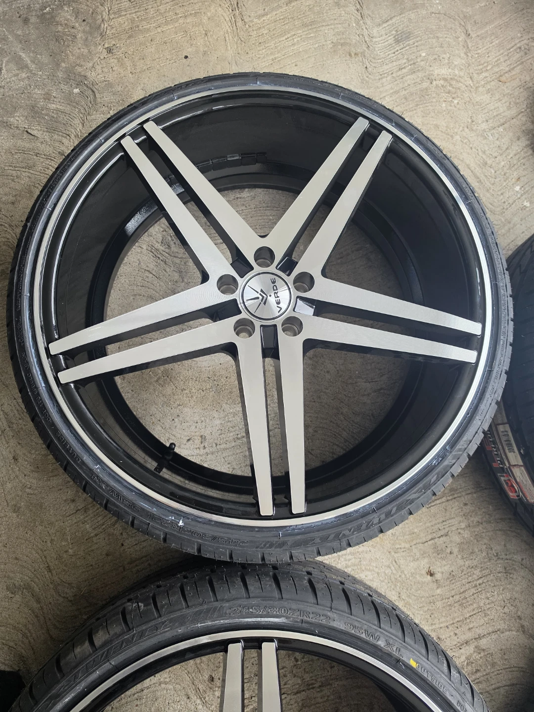 New Verde 22 inch rims wheels new tires 245/30/22 5x112 - photo 4