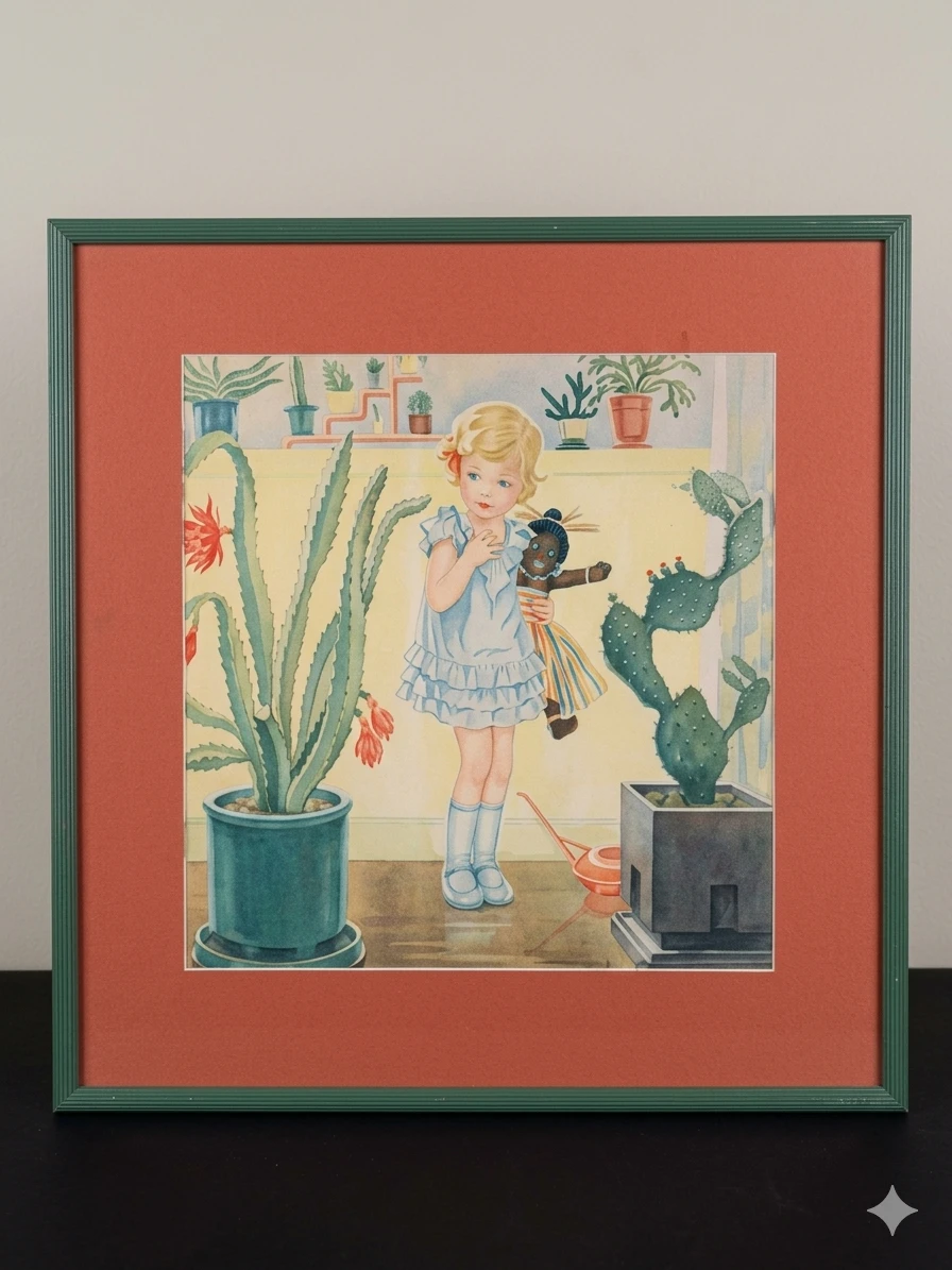 Vintage Framed Johanna Midderigh-Bokhorst Print 1930