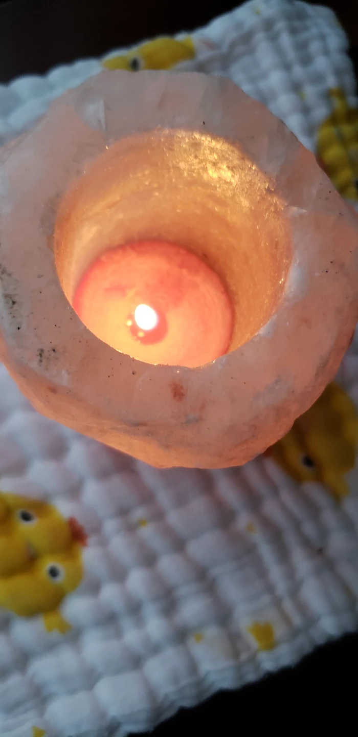 Himalayan Salt Candle Holder - photo 2