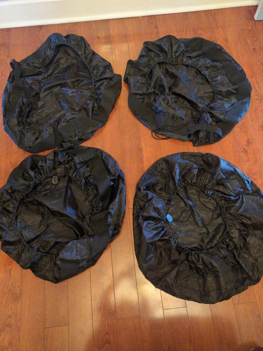 Black Car Tire Cover Set