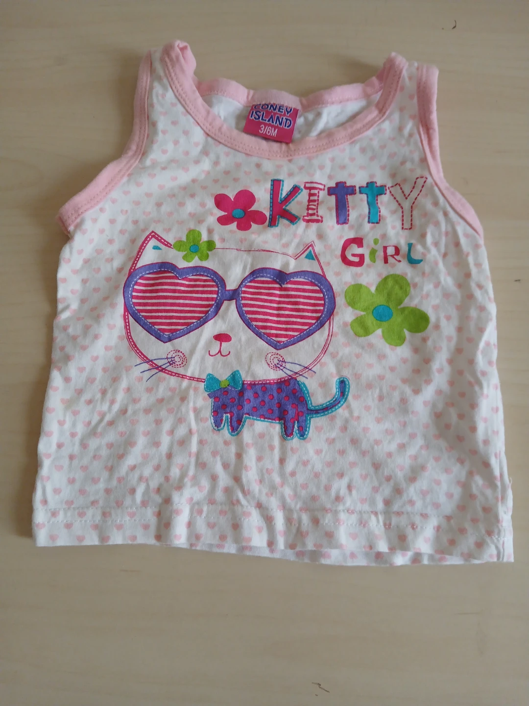 Conney Island "Kitty Girl" Tank Top 3 to6 month