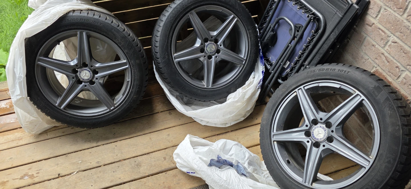 Mercedes benz winter rims with tires - photo 4