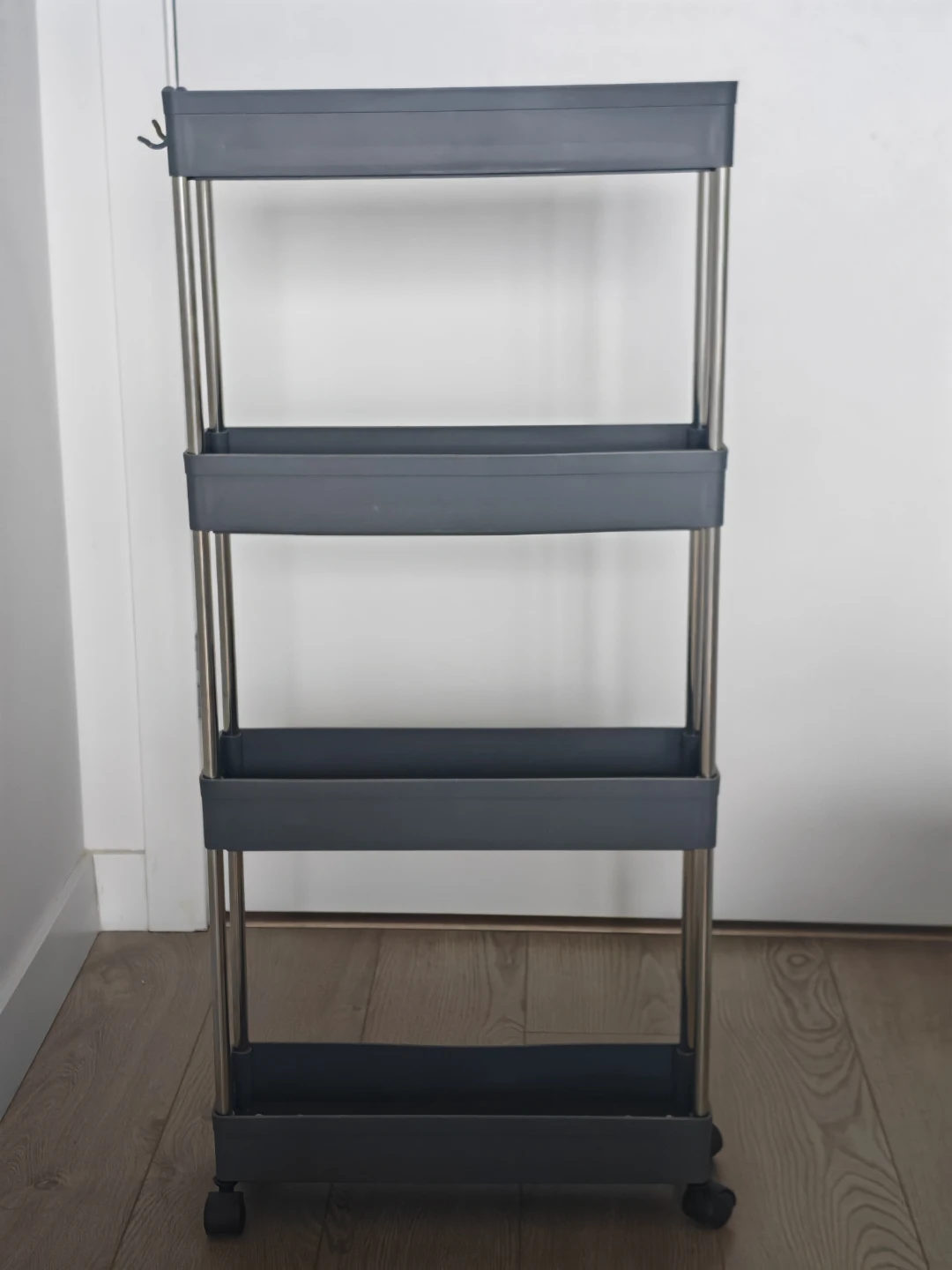 Slim 4‑Tier Rolling Storage Cart  – 40 cm Wide, 89 cm Tall - photo 2