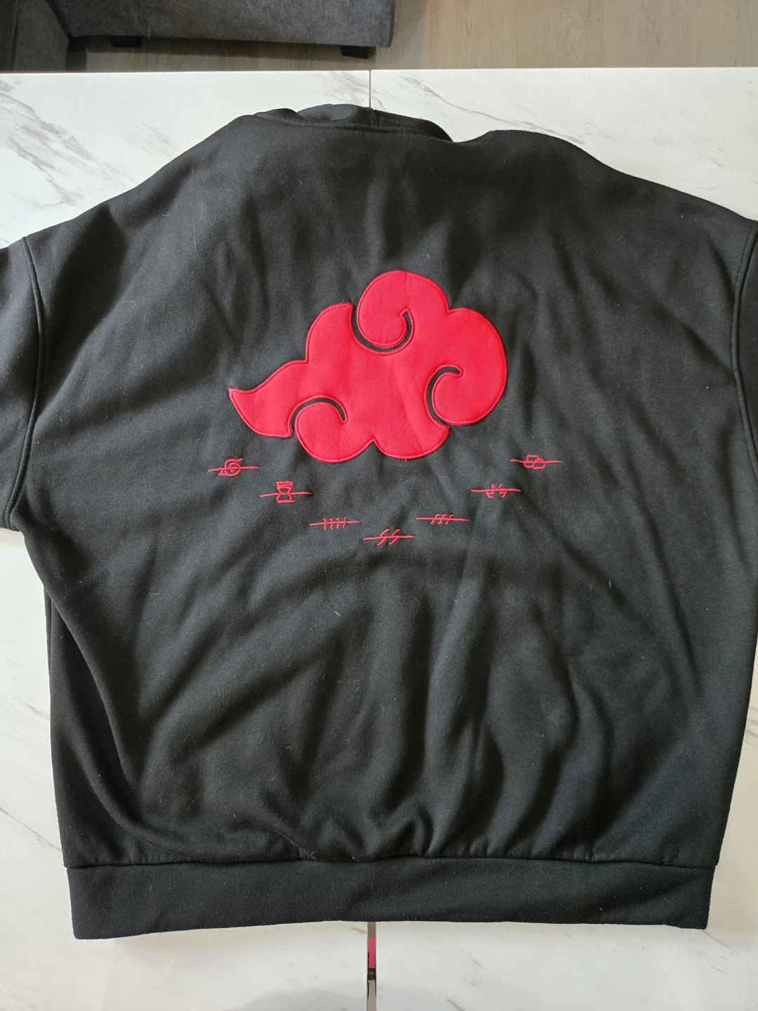 Naruto Akatsuki Red Cloud Hoodie - photo 2