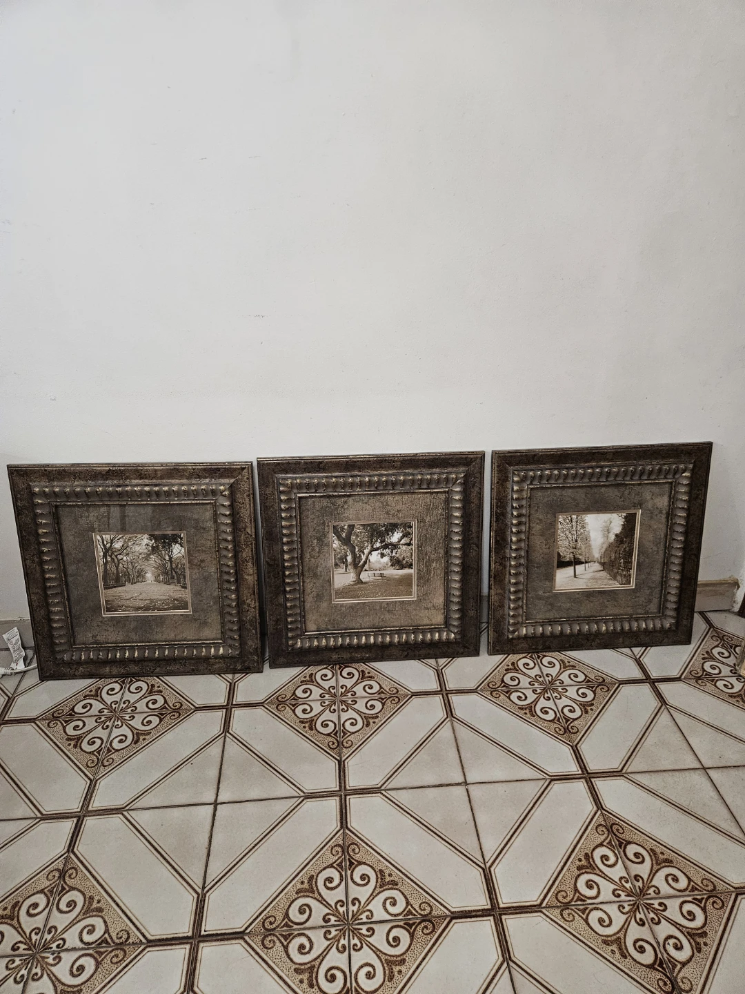 6 framed prints with glass cover