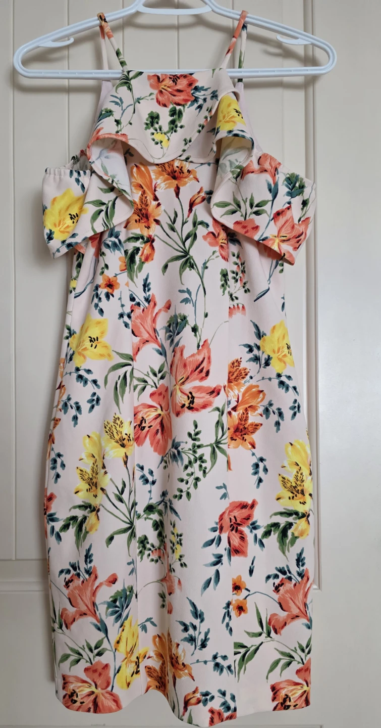 Guess Floral Cold Shoulder Dress Size 2