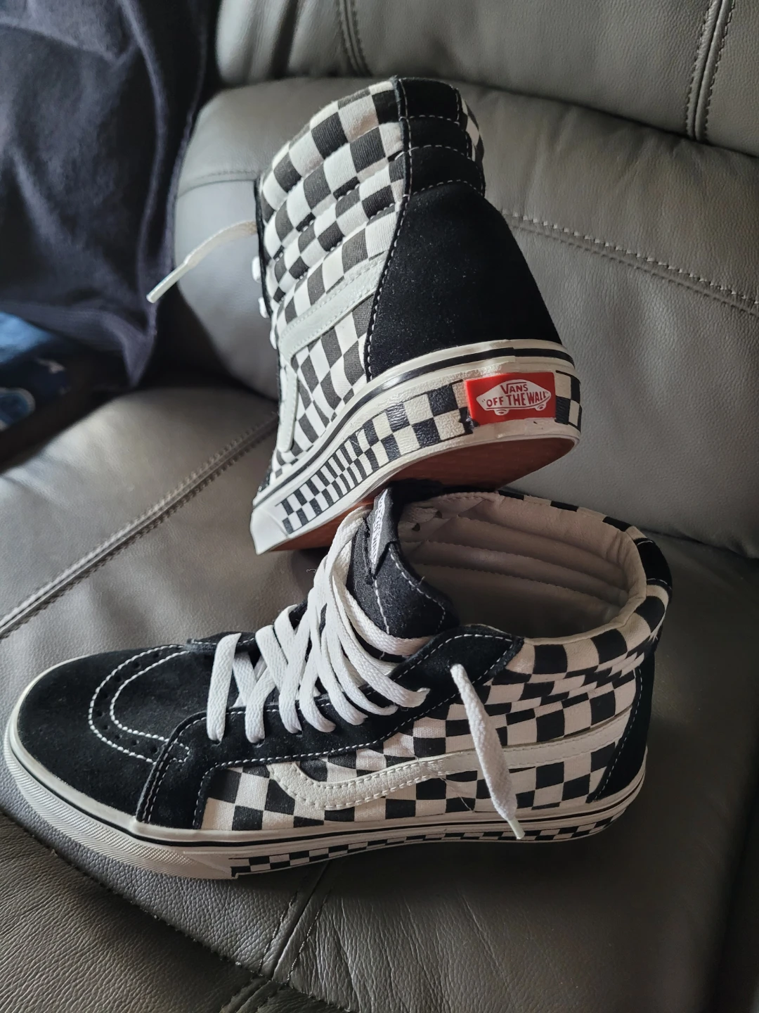Vans Sk8-Hi Checkerboard High Top Sneakers
