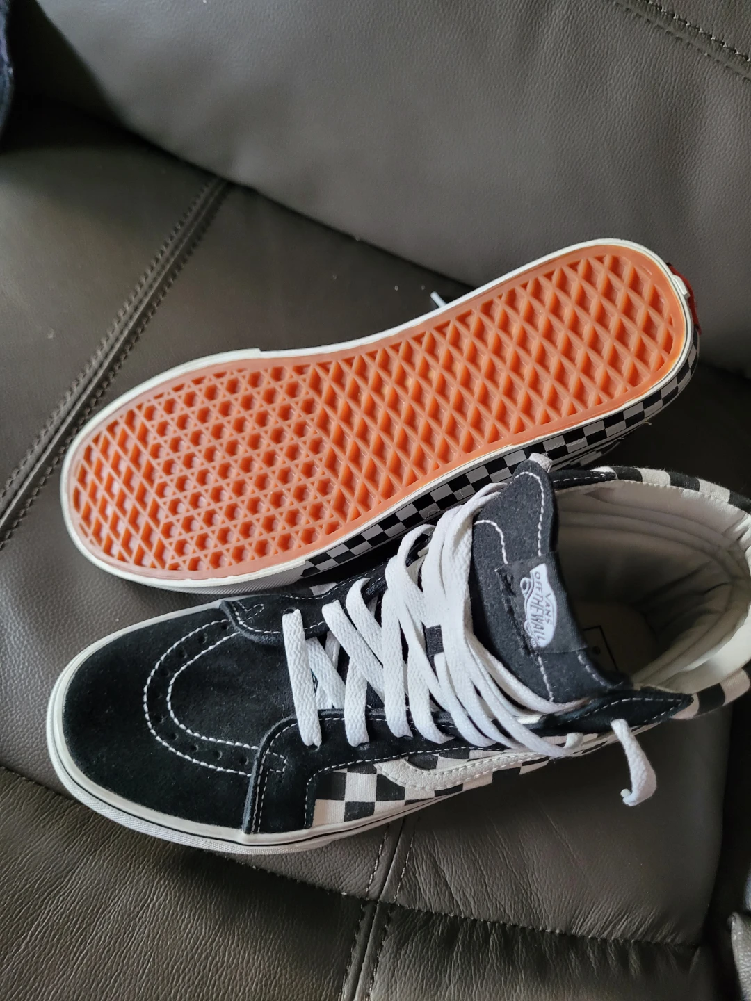 Vans Sk8-Hi Checkerboard High Top Sneakers - photo 2