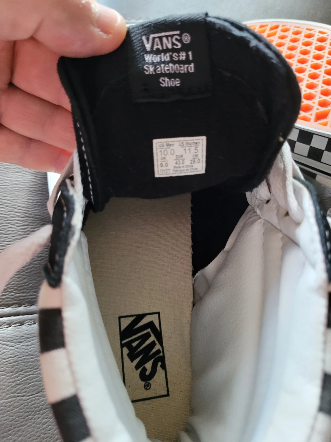 Vans Sk8-Hi Checkerboard High Top Sneakers - photo 3