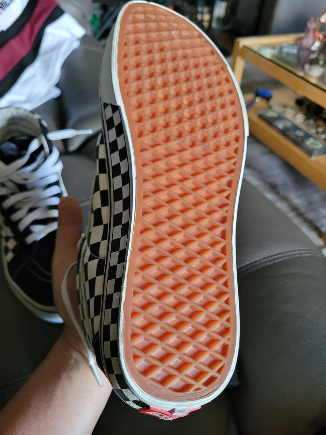 Vans Sk8-Hi Checkerboard High Top Sneakers - photo 5