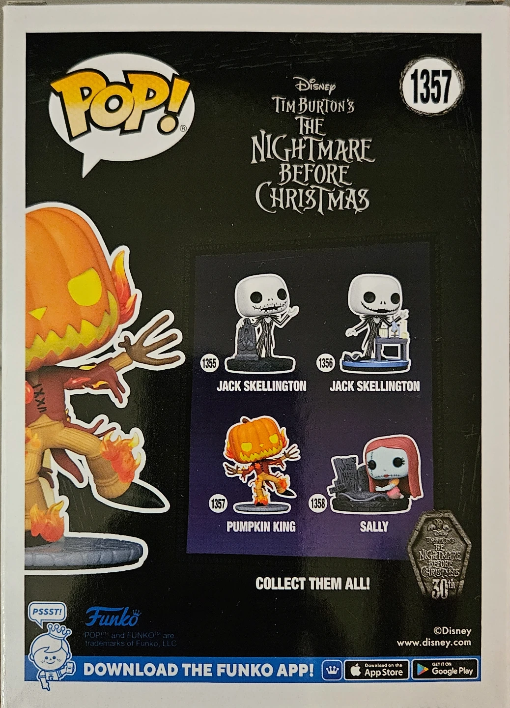 Funko Pop!  Nightmare Before Christmas Pumpkin King #1357 - photo 2