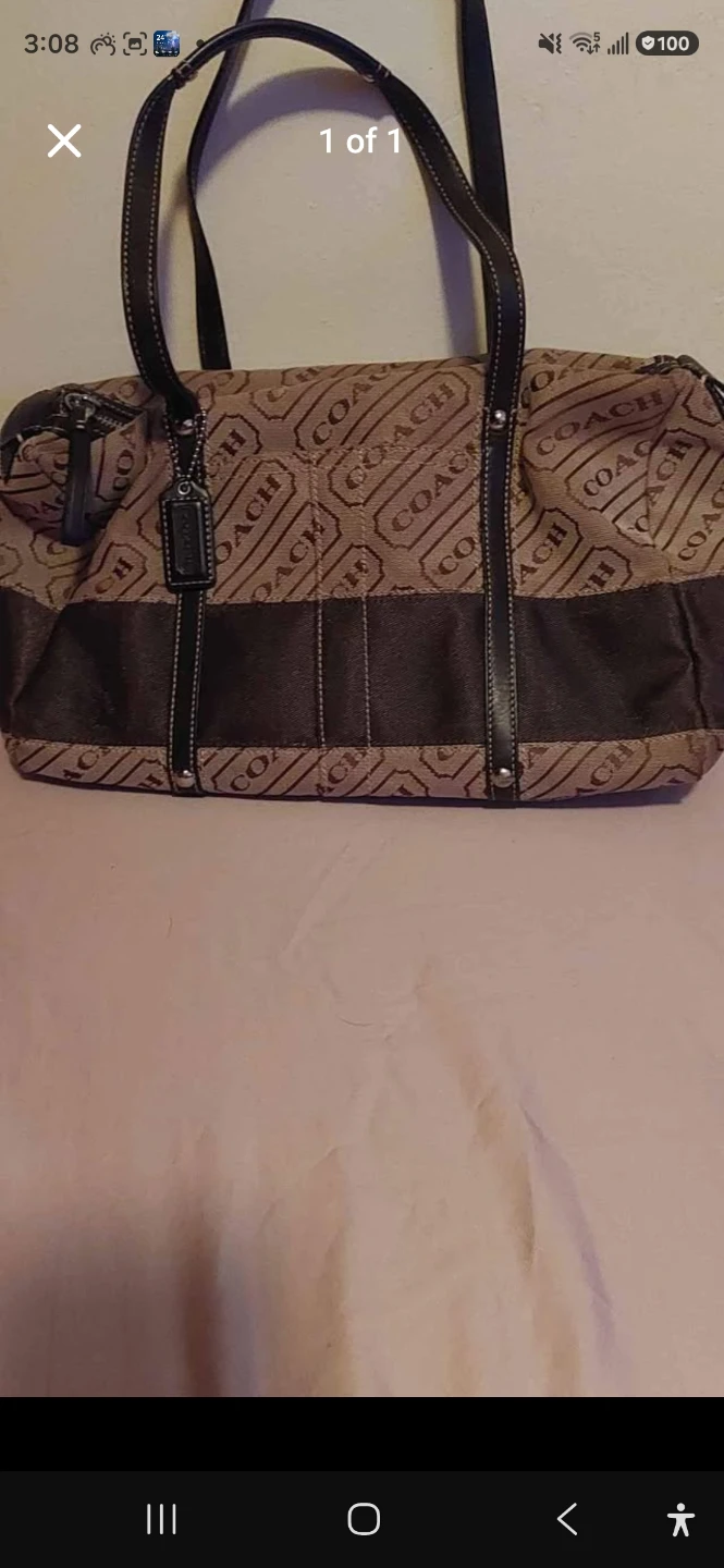 Coach Monogram Satchel Bag