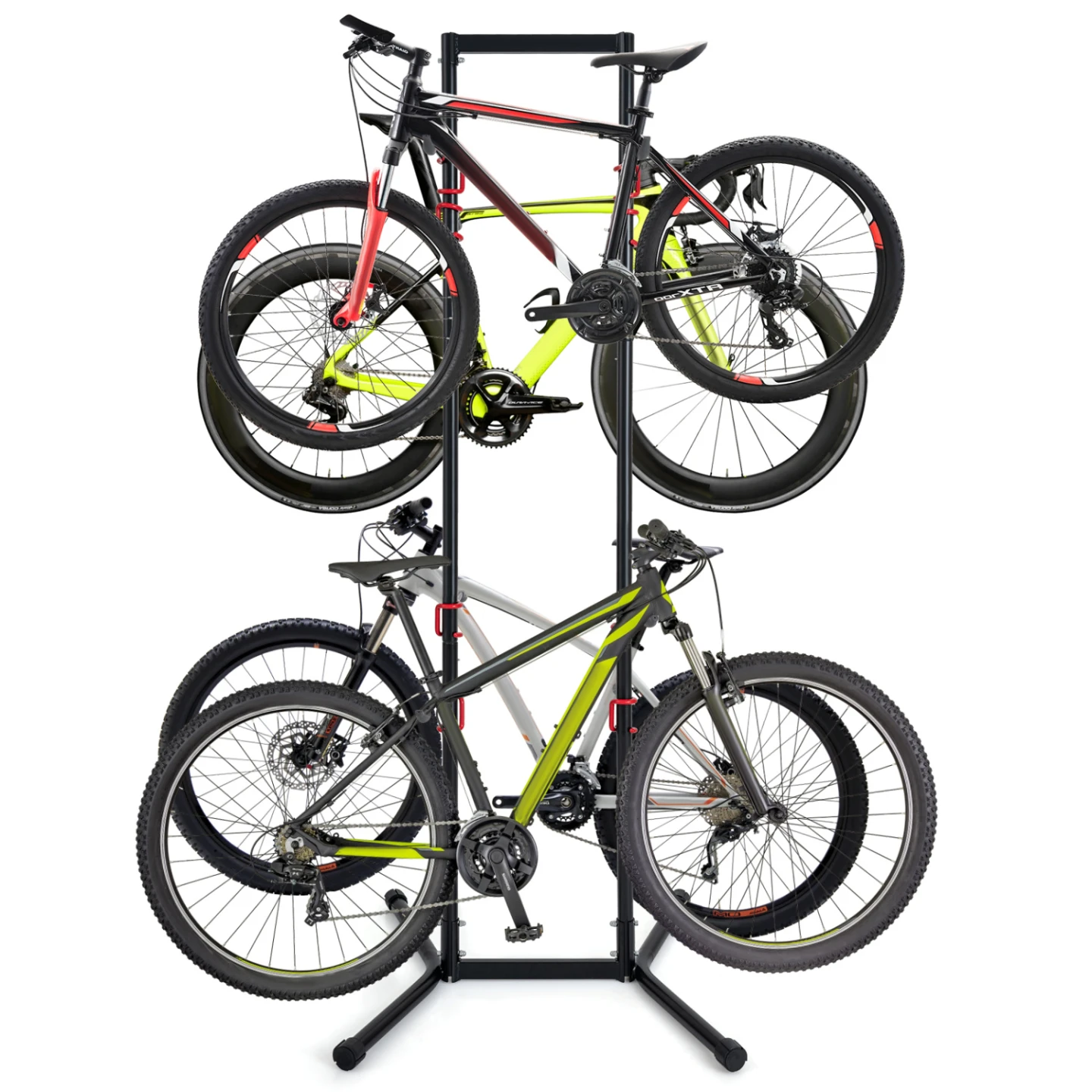 Adjustable Bike Storage Rack with Vertical Stand for 4 Bikes - photo 5