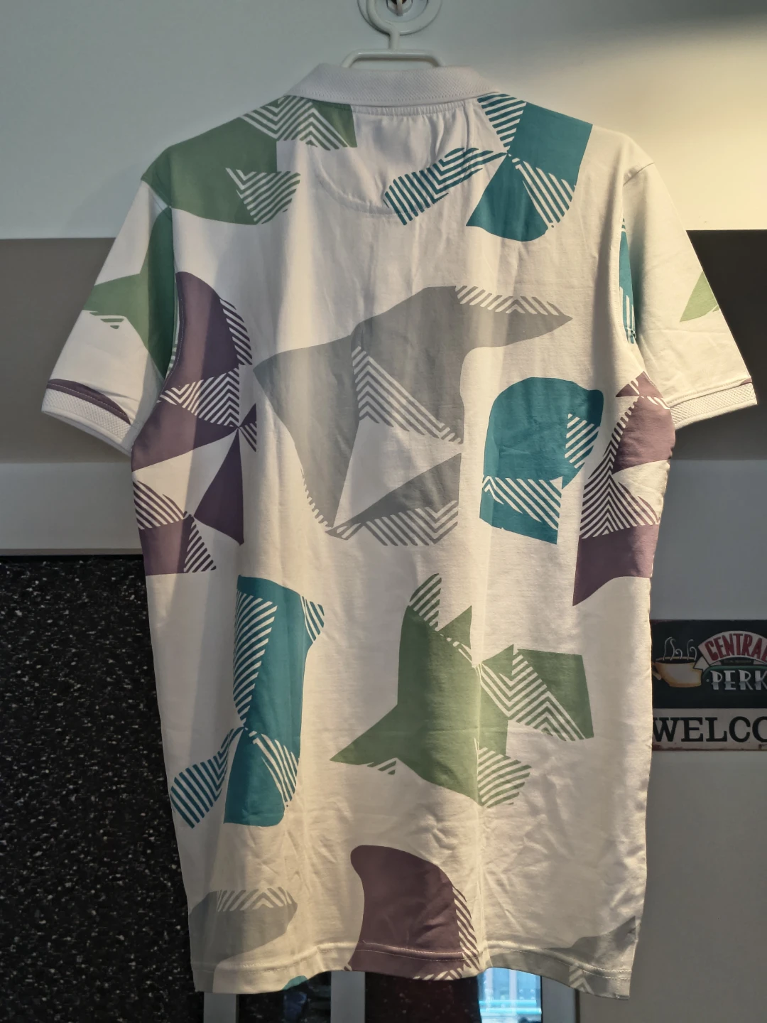Park Avenue Geometric Print Polo T-Shirt (New) ~ XL - photo 5