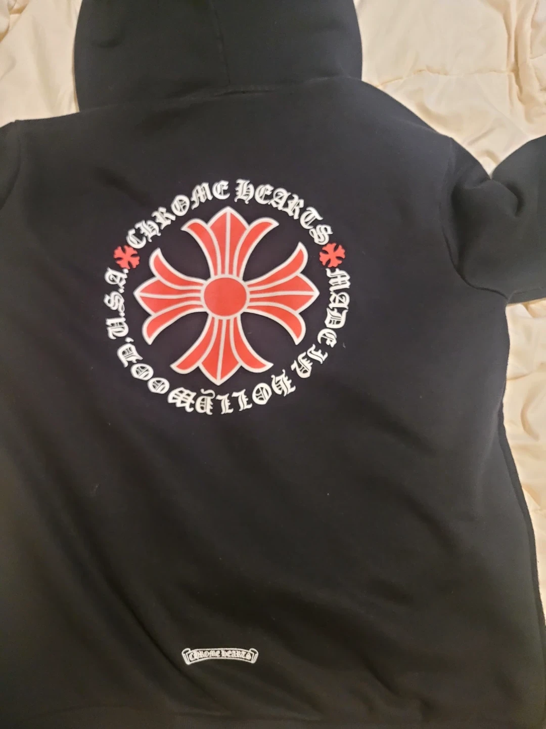 Chrome Hearts Black Zip-Up Hoodie - photo 4