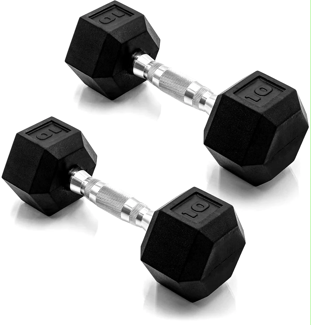 Pair of 10 lb Hex Dumbbells ,only 15 dollars