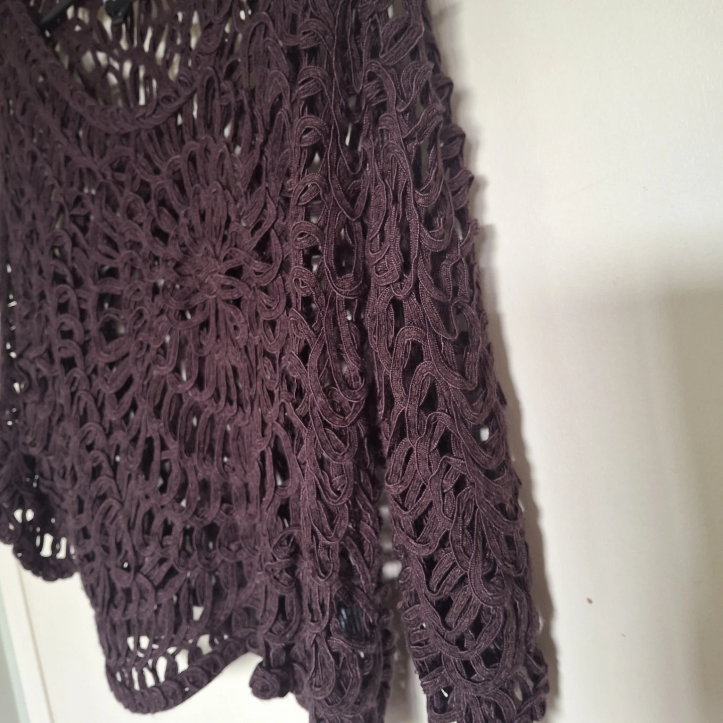 Women's Crochet Knit Sweater - Size L - photo 3