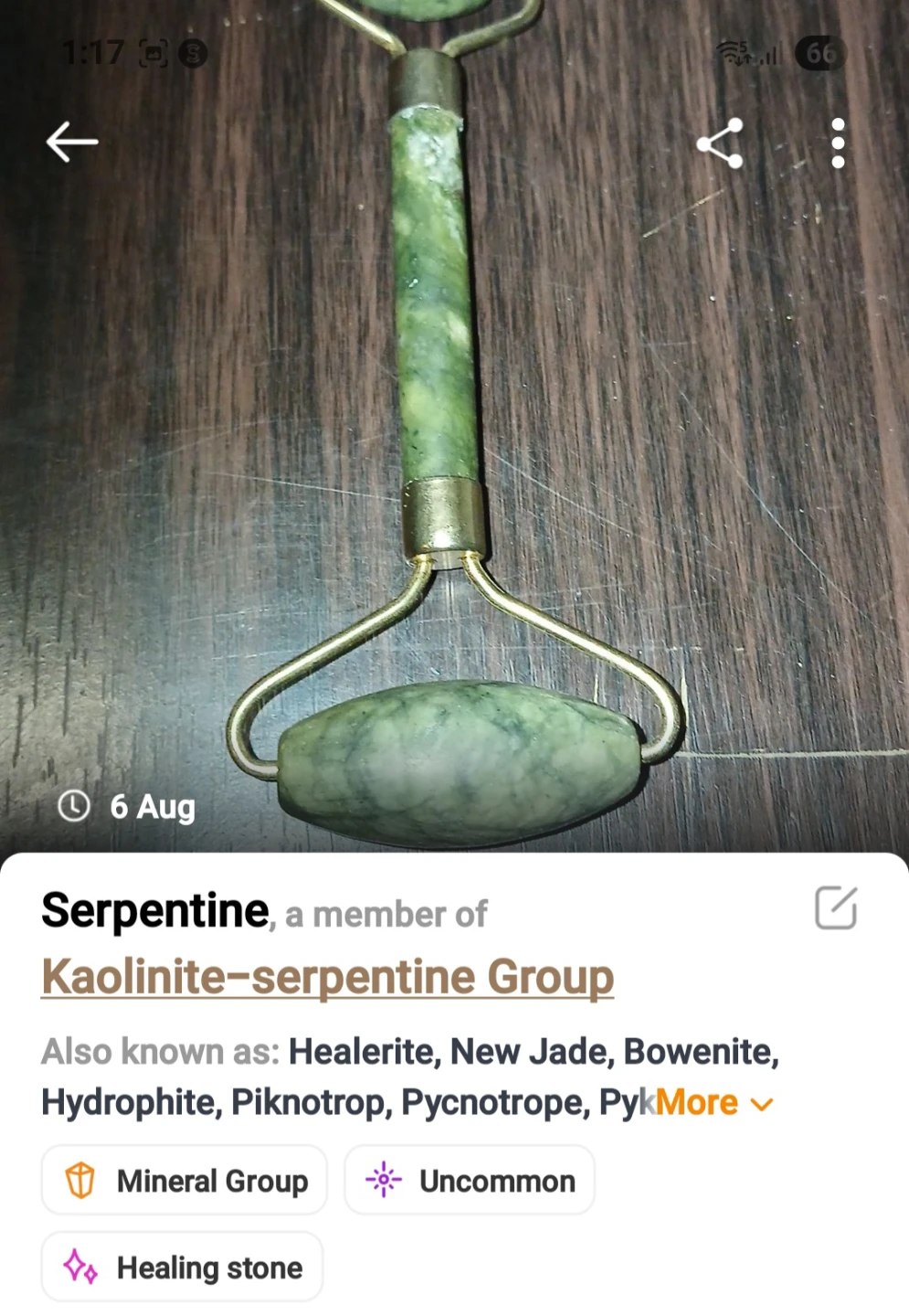 Serpentine Roller &  Zoisite Gua Sha Combo - photo 2