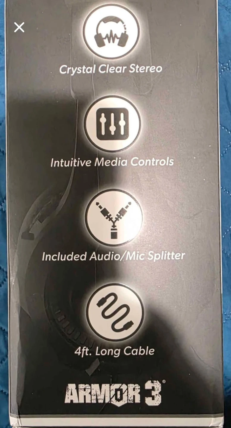 BNIB Armor3 Soundtac Multiplatform Gaming Headset Black - photo 2