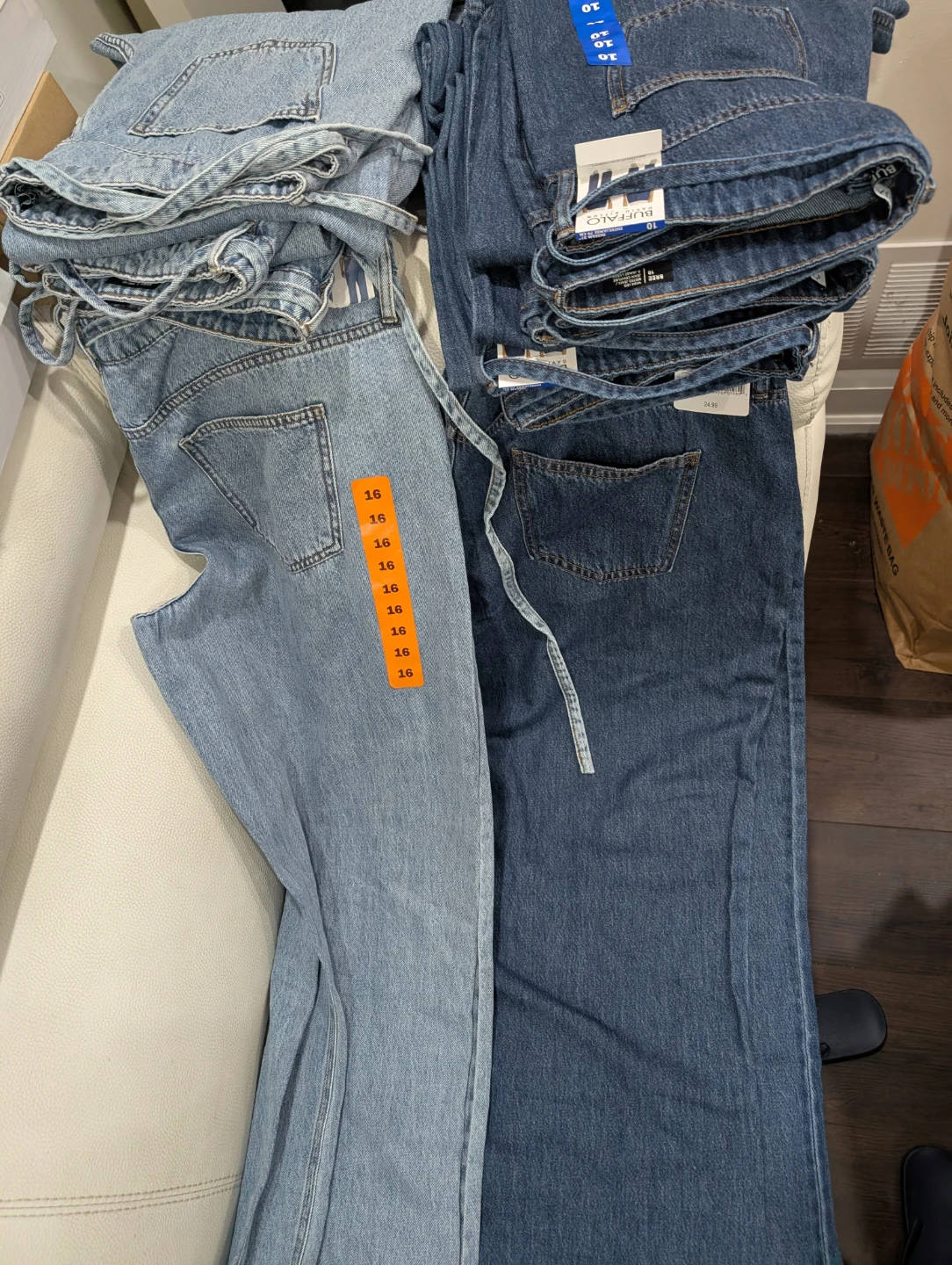 Lot of Buffalo Jeans