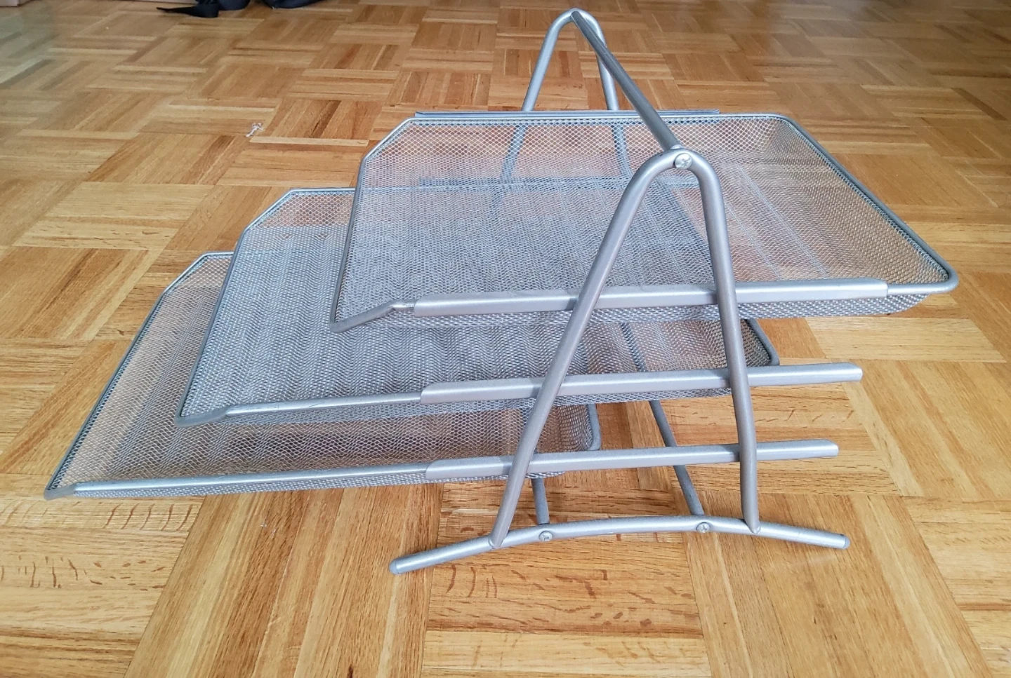 Silver Metal Mesh Letter Sorter - photo 2