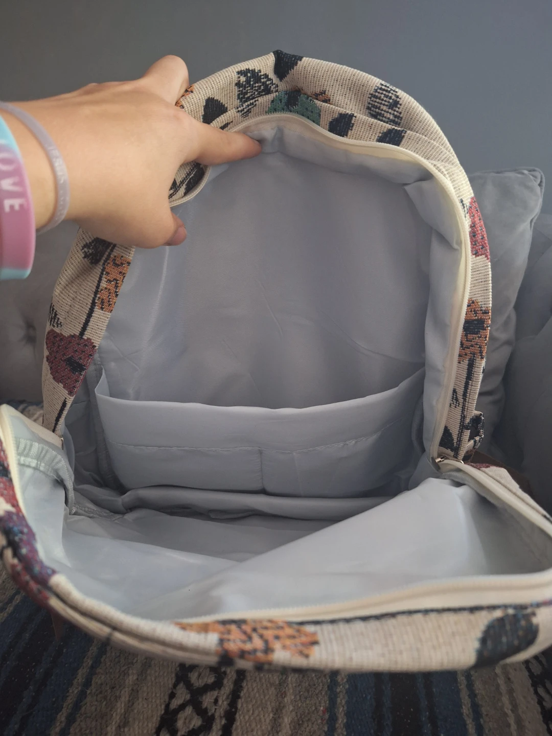Floral Print Backpack - photo 4