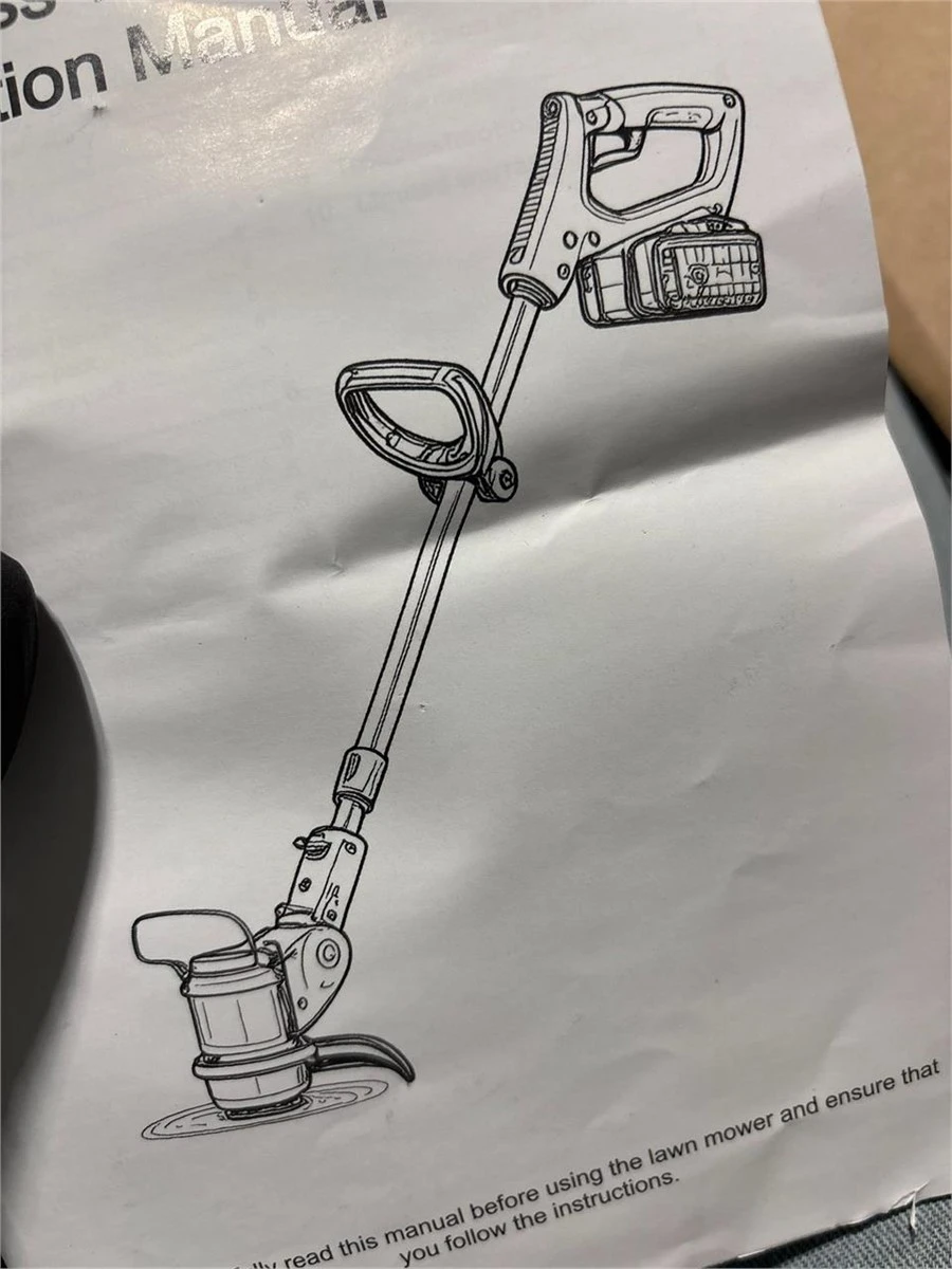 Cordless String Trimmer with Blades and Battery - photo 3