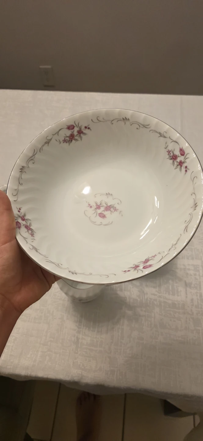 Fine China Chateau Rose Serving Dish Set 5 pieces - photo 4