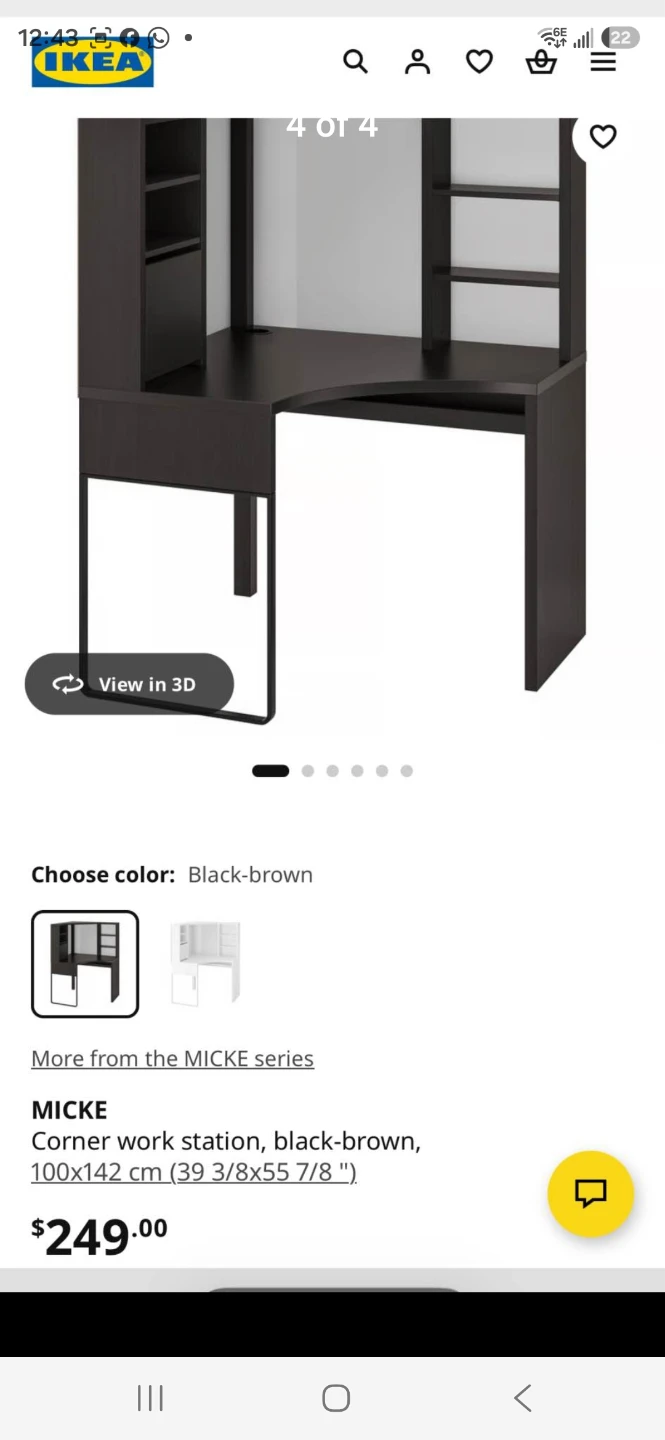 IKEA MICKE Corner Workstation with Drawer Unit - photo 4