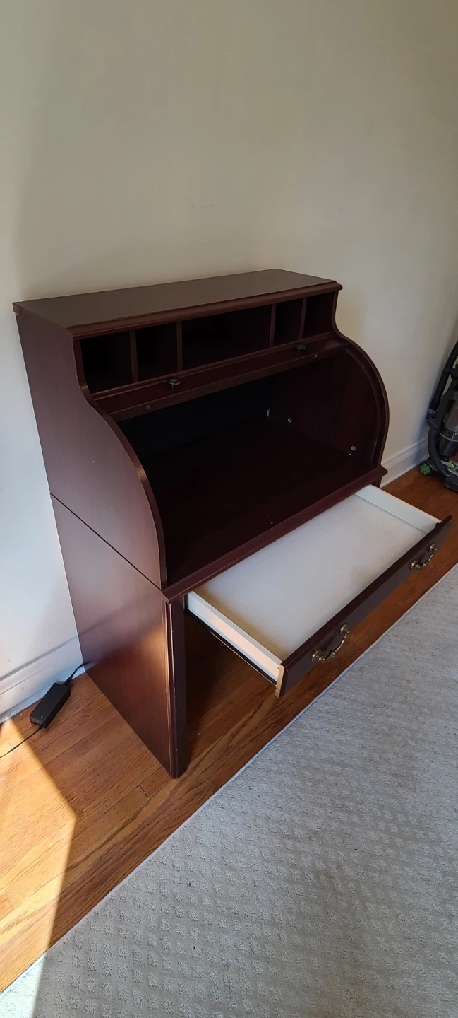 Rolltop Desk with Stool - Nice Smaller Size - photo 5