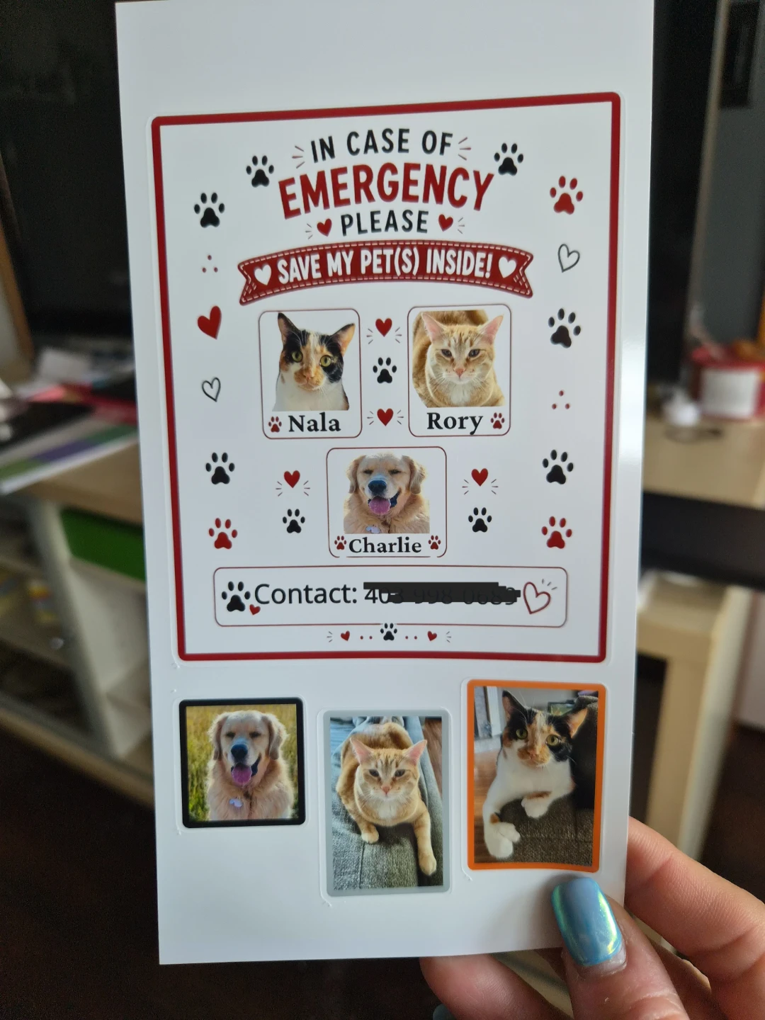 *PERSONALIZED - In Case of Emergency Pet Sign - photo 5