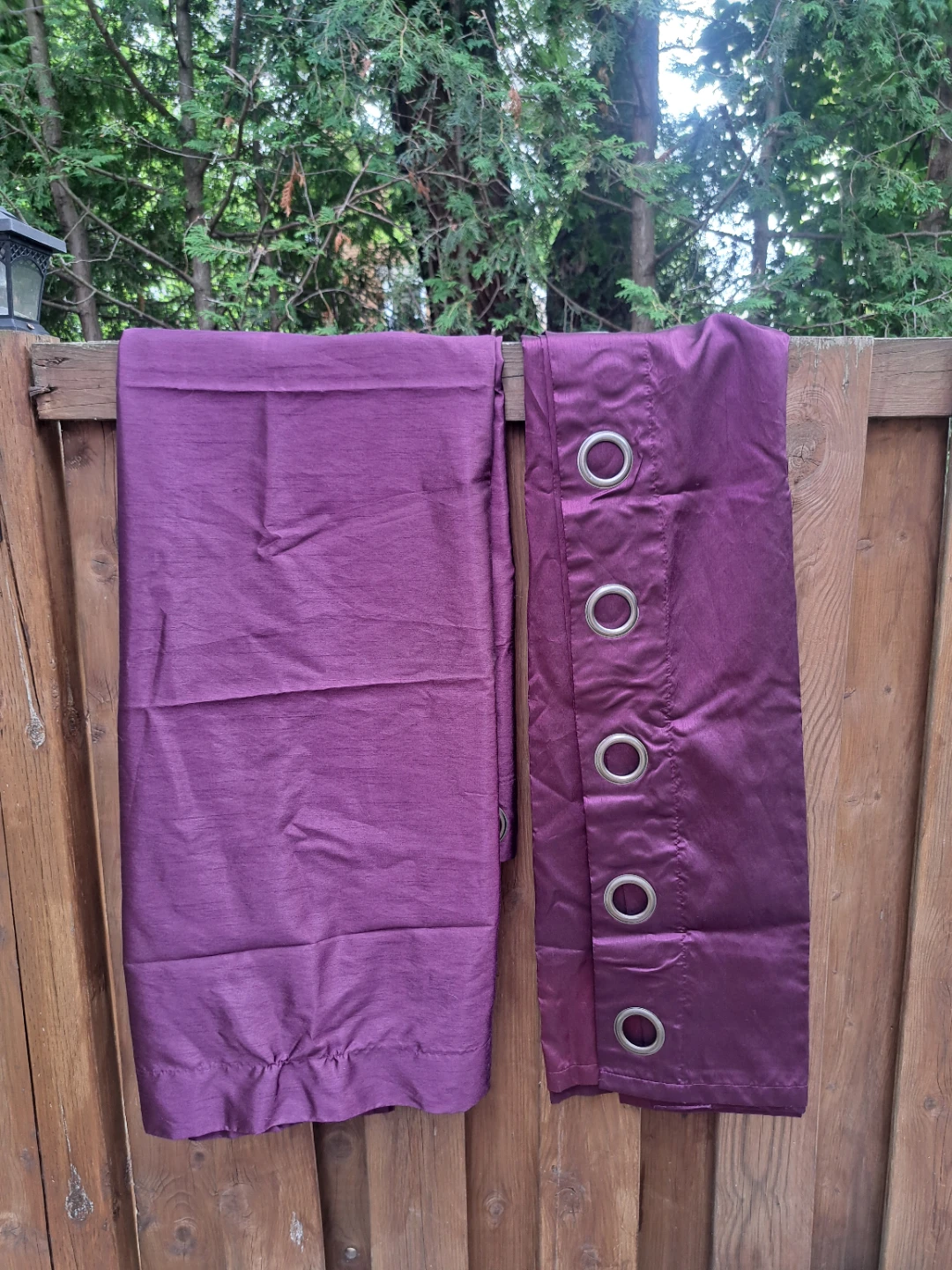 Purple Grommet Curtains