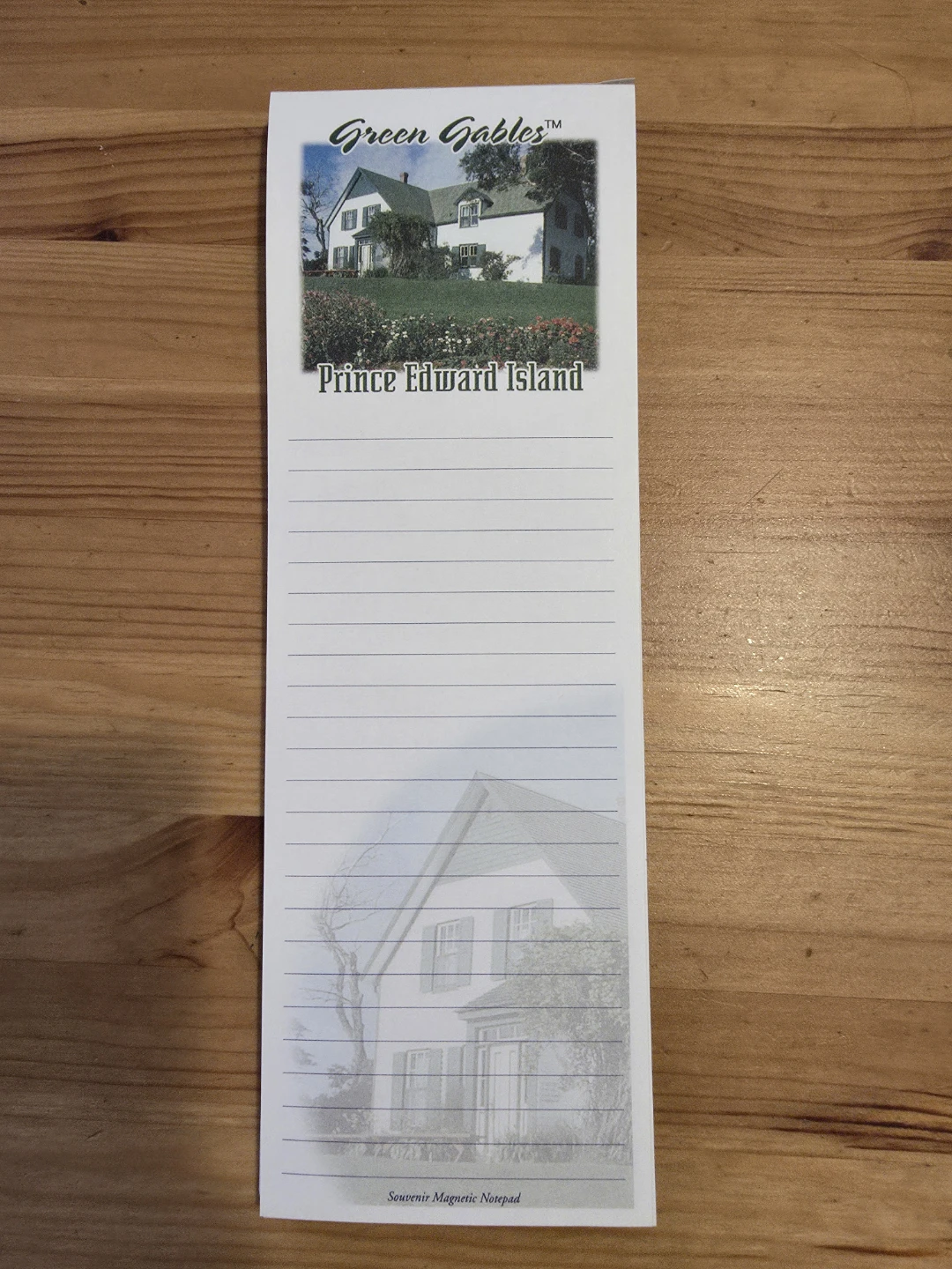 Green Gables Magnetic Notepad - Prince Edward Island
