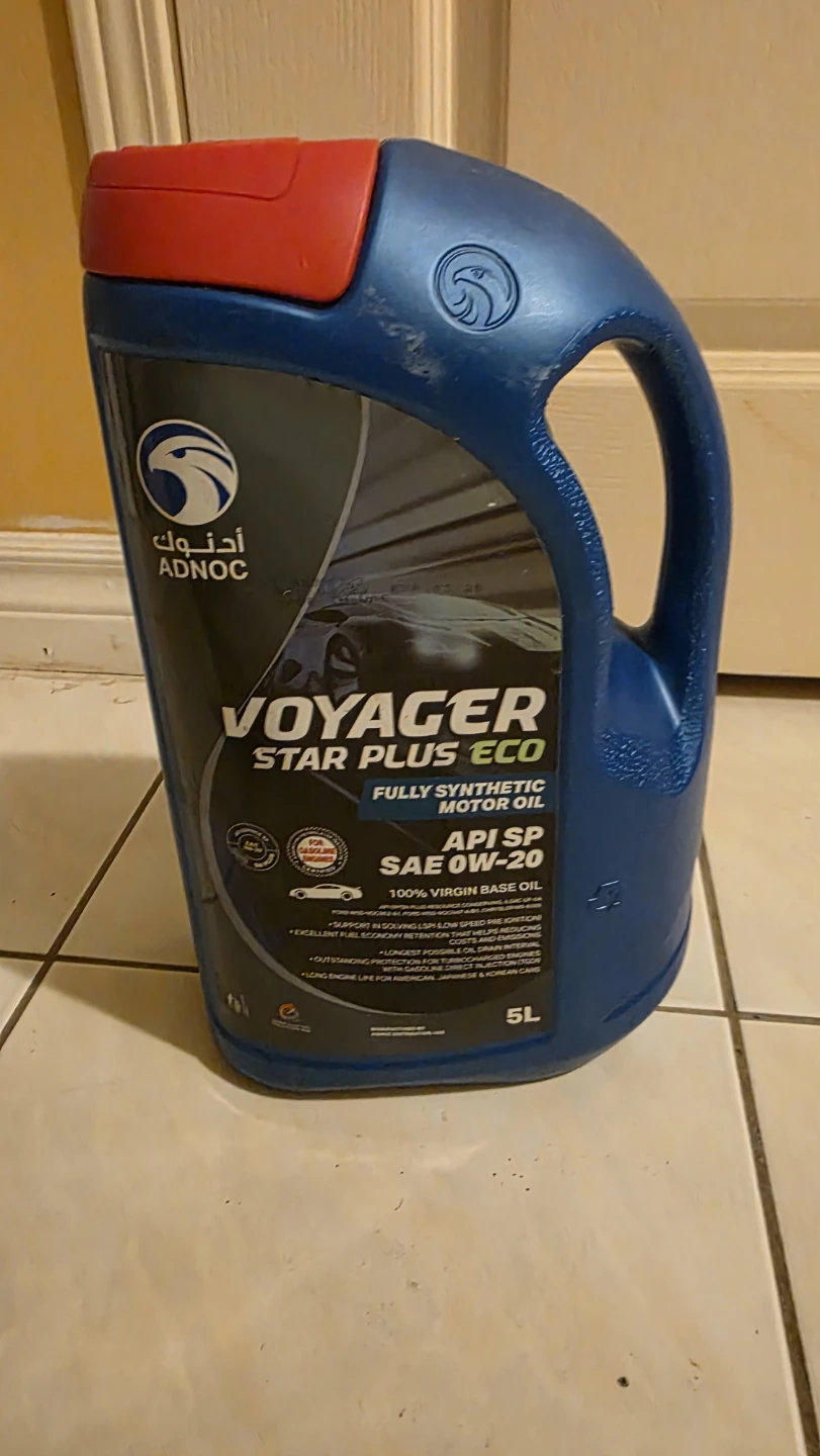 ADNOC Voyager Star Plus Eco 0W‑20 motor oil.