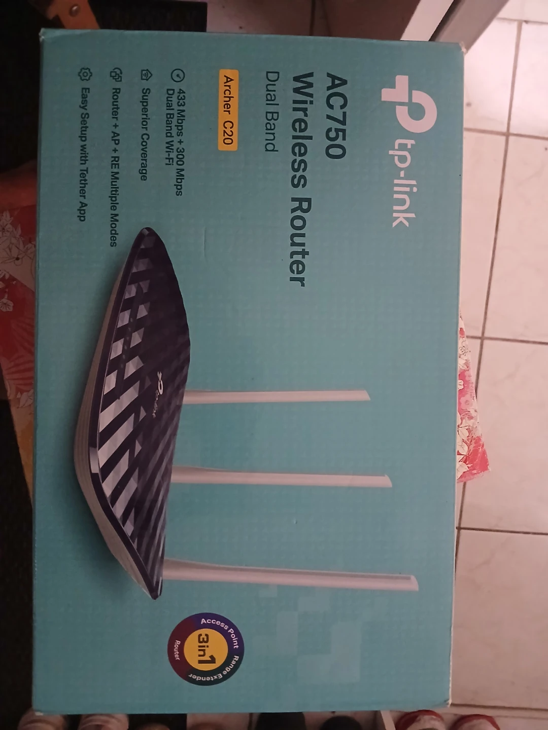 TP-Link AC750 Wireless Dual Band Router Archer C20