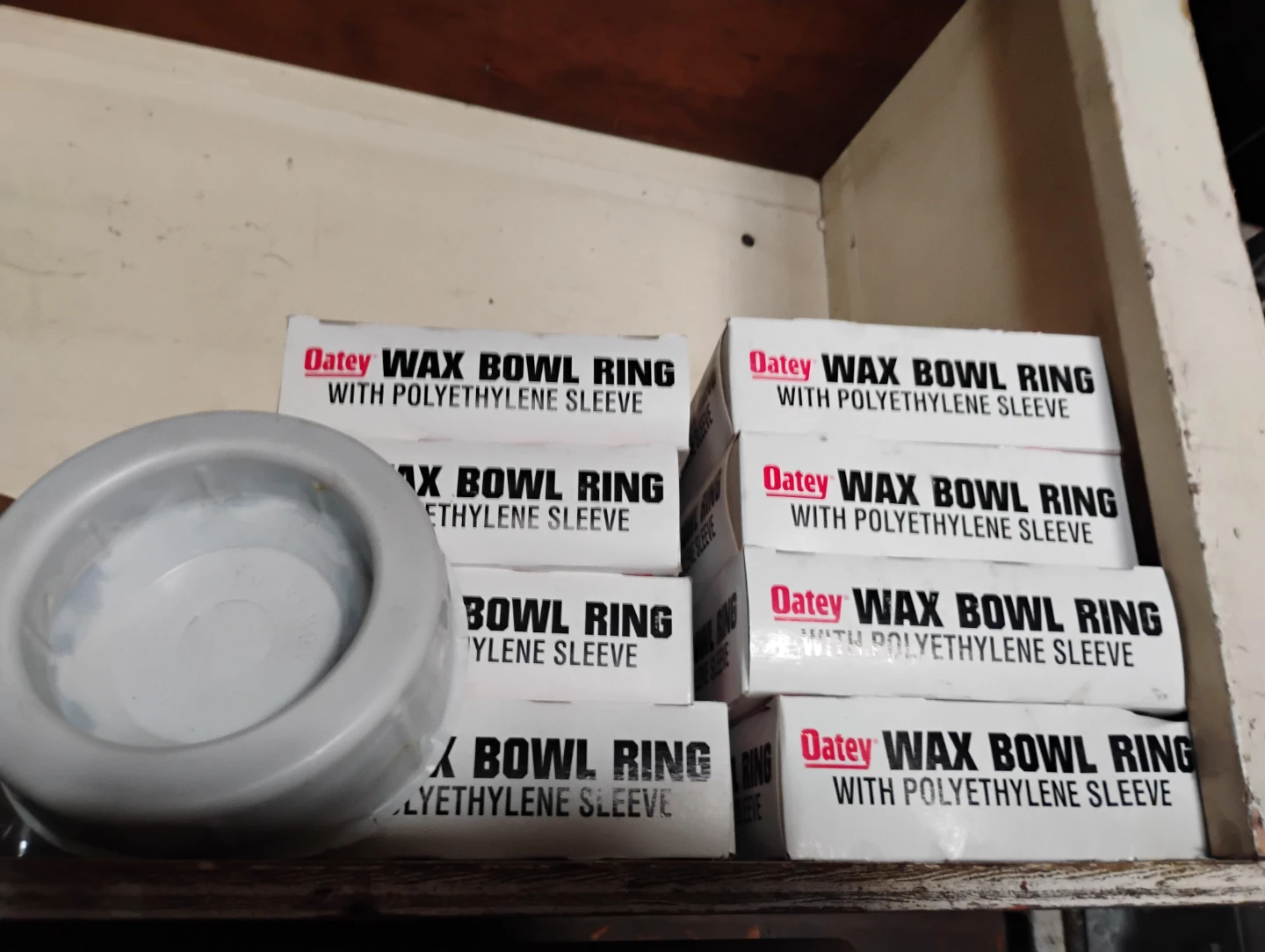 Oatey Wax Bowl Ring with Polyethylene Sleeve