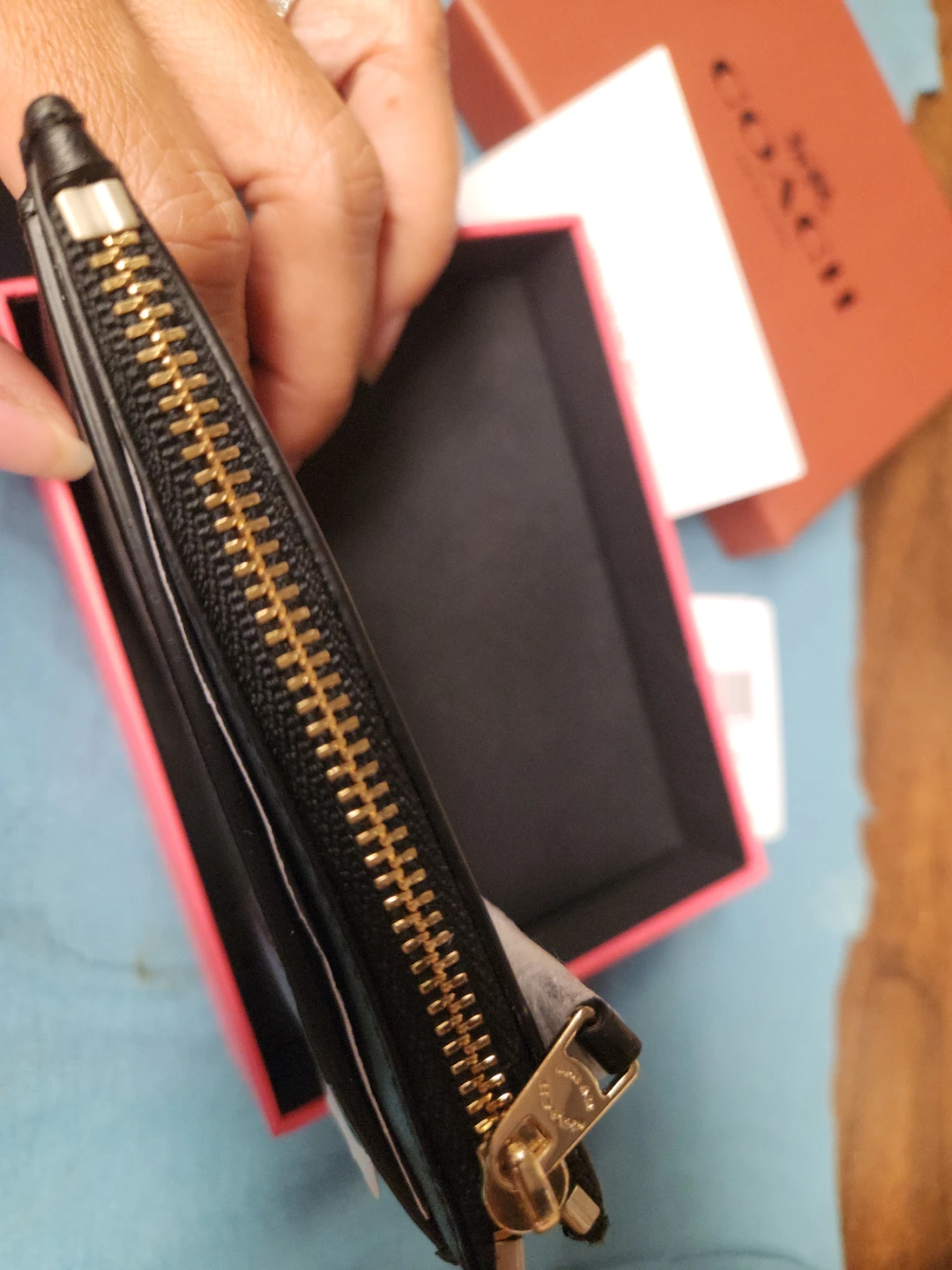 Coach Card Case Wallet with Zipper - photo 3