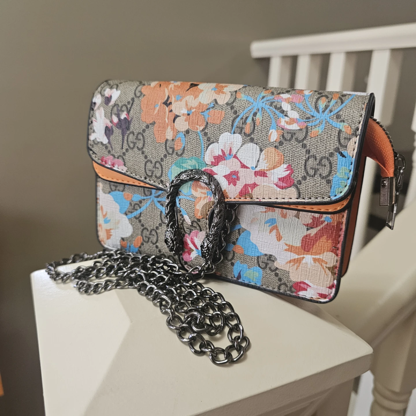 Gucci Dionysus Floral Print Wallet On Chain