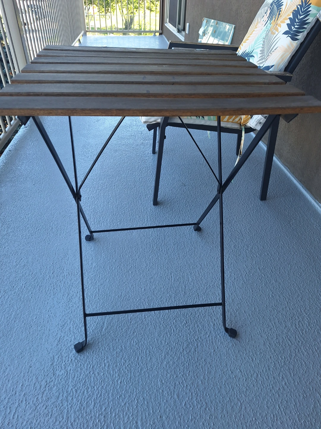 Wooden Slat Folding Table - photo 4