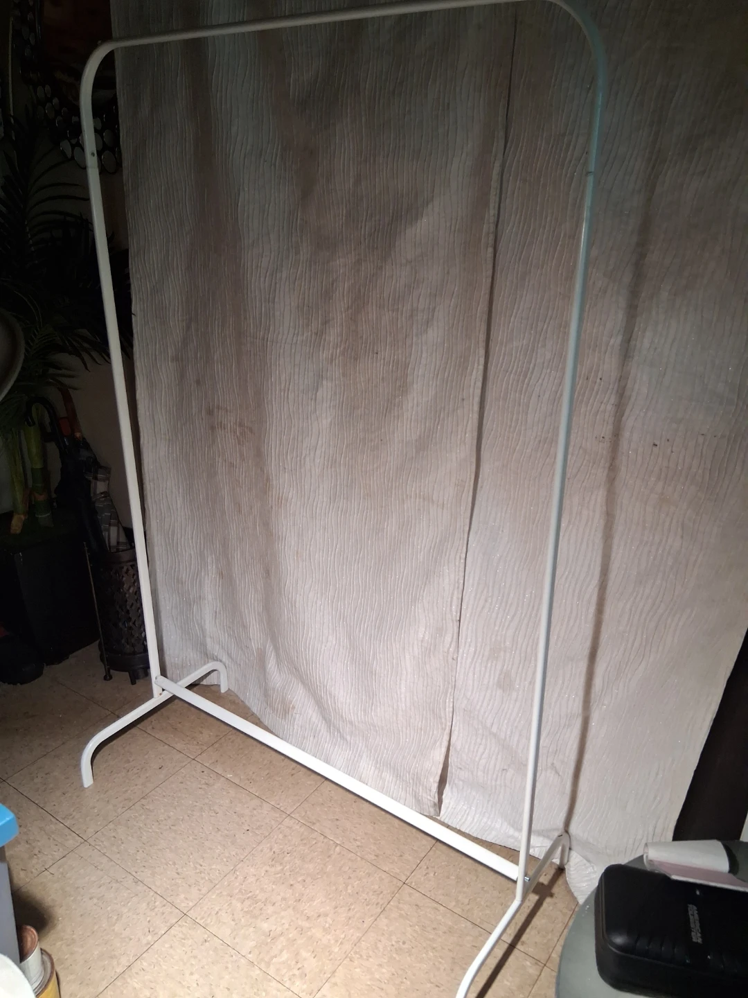 White Metal Garment Rack