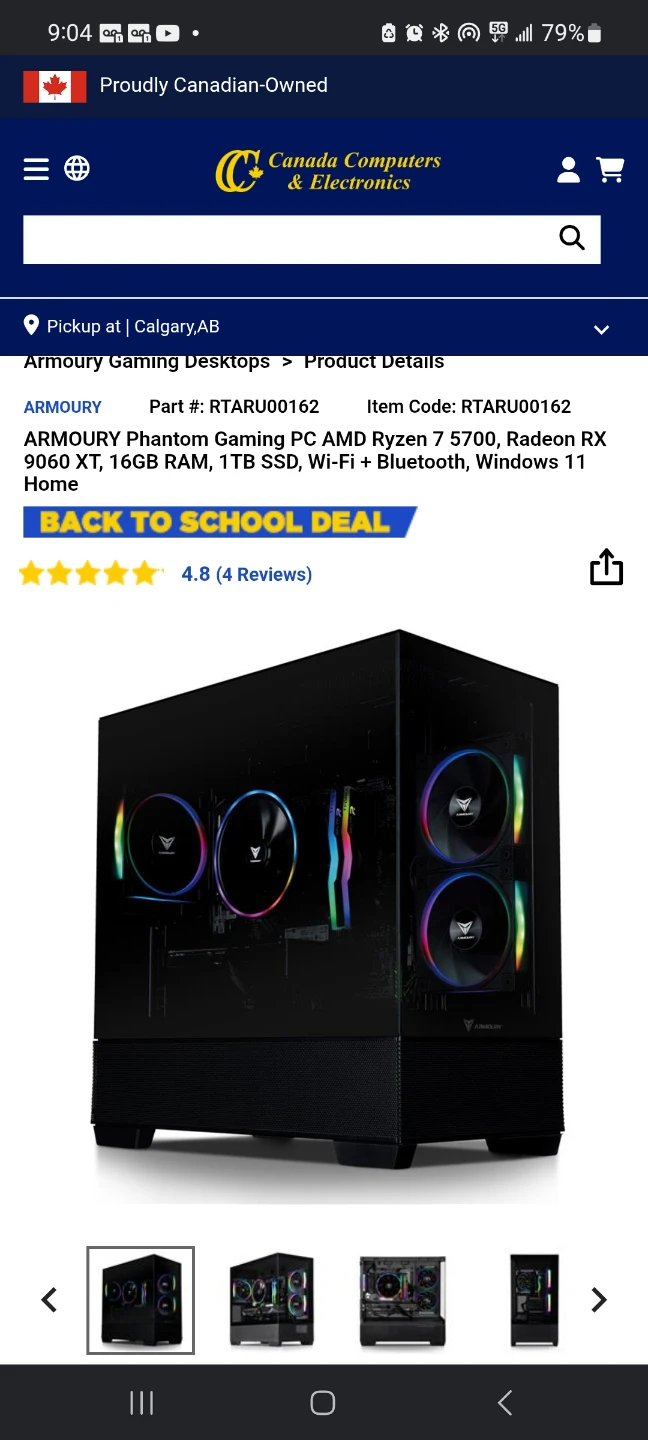 ARMOURY Phantom Gaming PC - AMD Ryzen 7 5700, 16GB RAM, 1TB SSD - photo 2