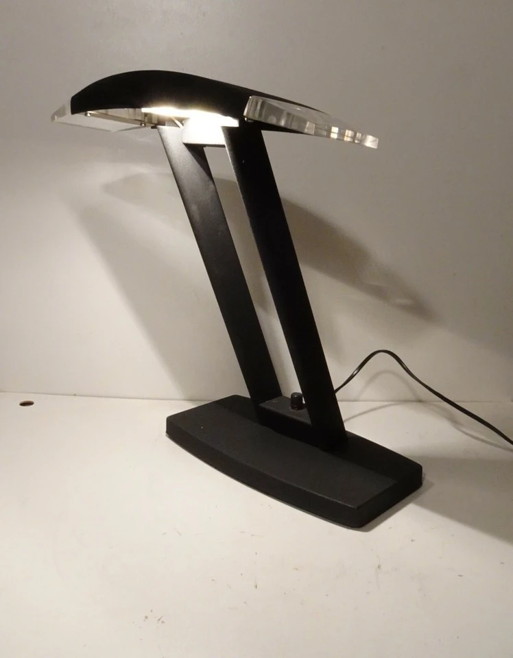 Black Post Modern Heavy Metal Desk Lamp - photo 2