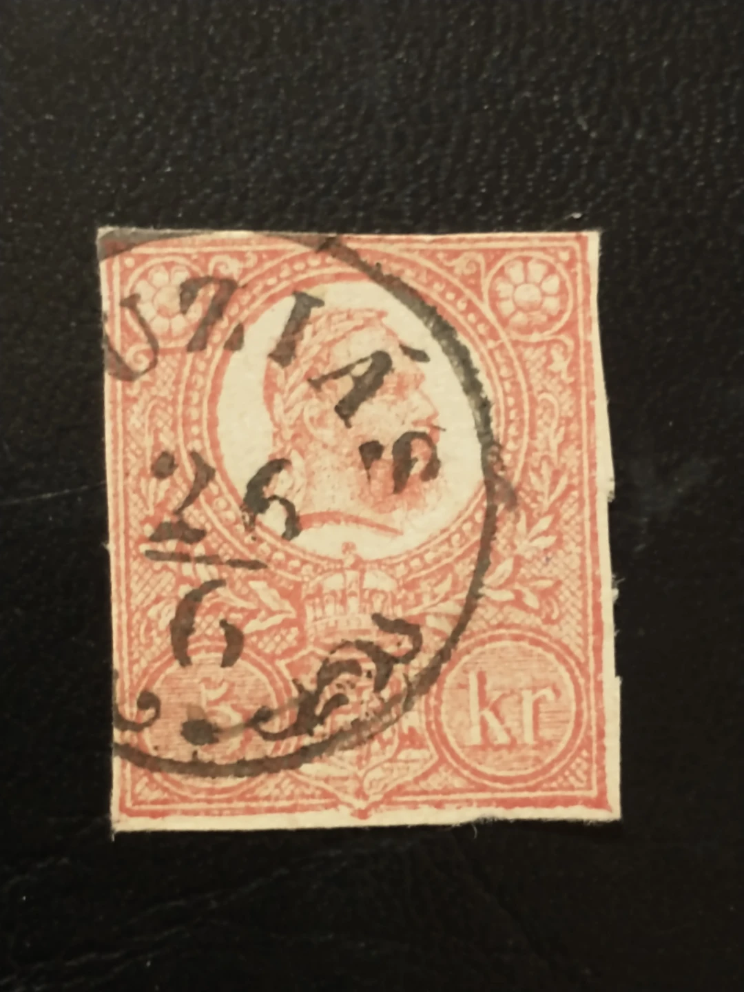 Beautiful 1871 Hungary 5 krajczar imperforate #3a - photo 3
