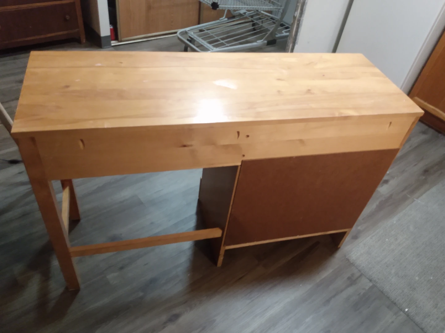 Wooden Desk with Drawers - photo 3