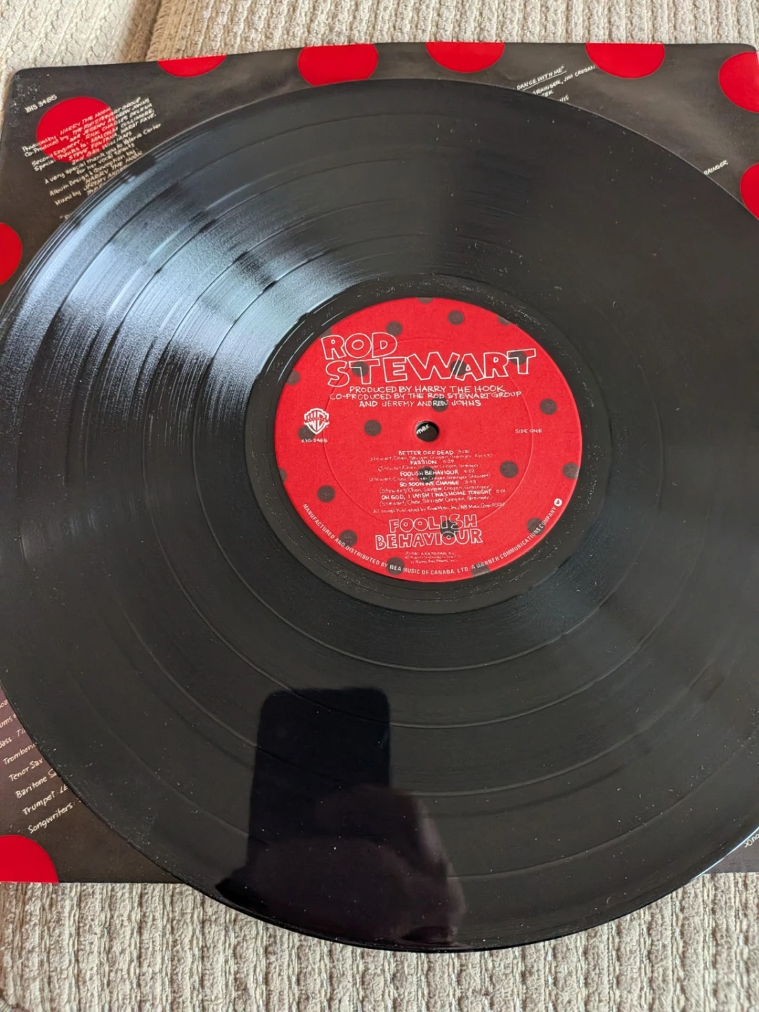Rod Stewart – Foolish Behaviour Vinyl LP 1980 Canadian Pressing - photo 2