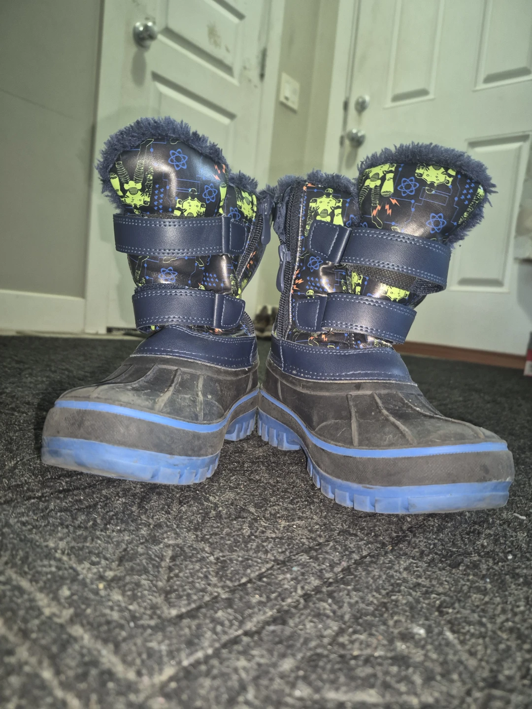 Kids Blue Winter Boots